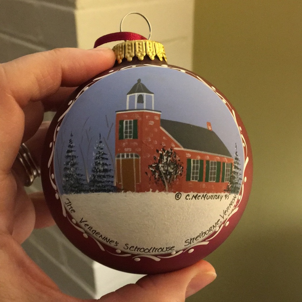 Hand-painted Ornament from Vermont